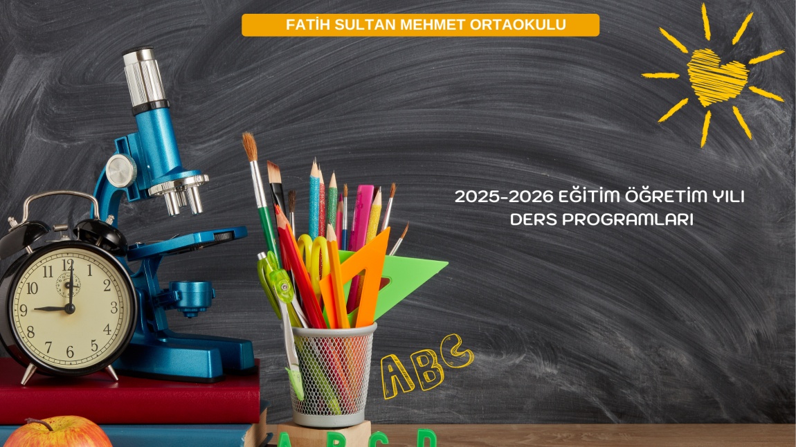 YENİ DERS PROGRAMLARIMIZ YAYIMLANDI